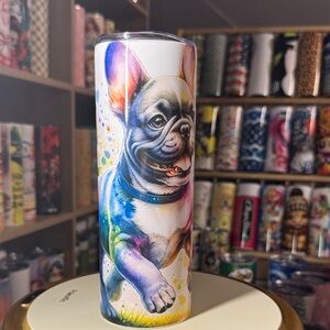 20oz French Bulldog Tumbler